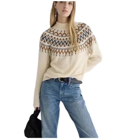 New! J.Crew Fair Isle Sweater Sz S - Picture 3 of 6